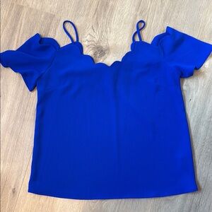 Monteau Scallop Neckline Tank Top